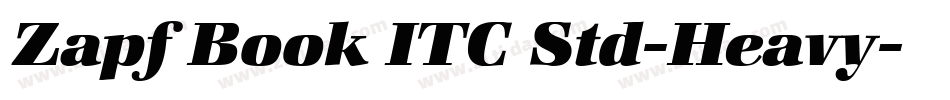 Zapf Book ITC Std-Heavy字体转换